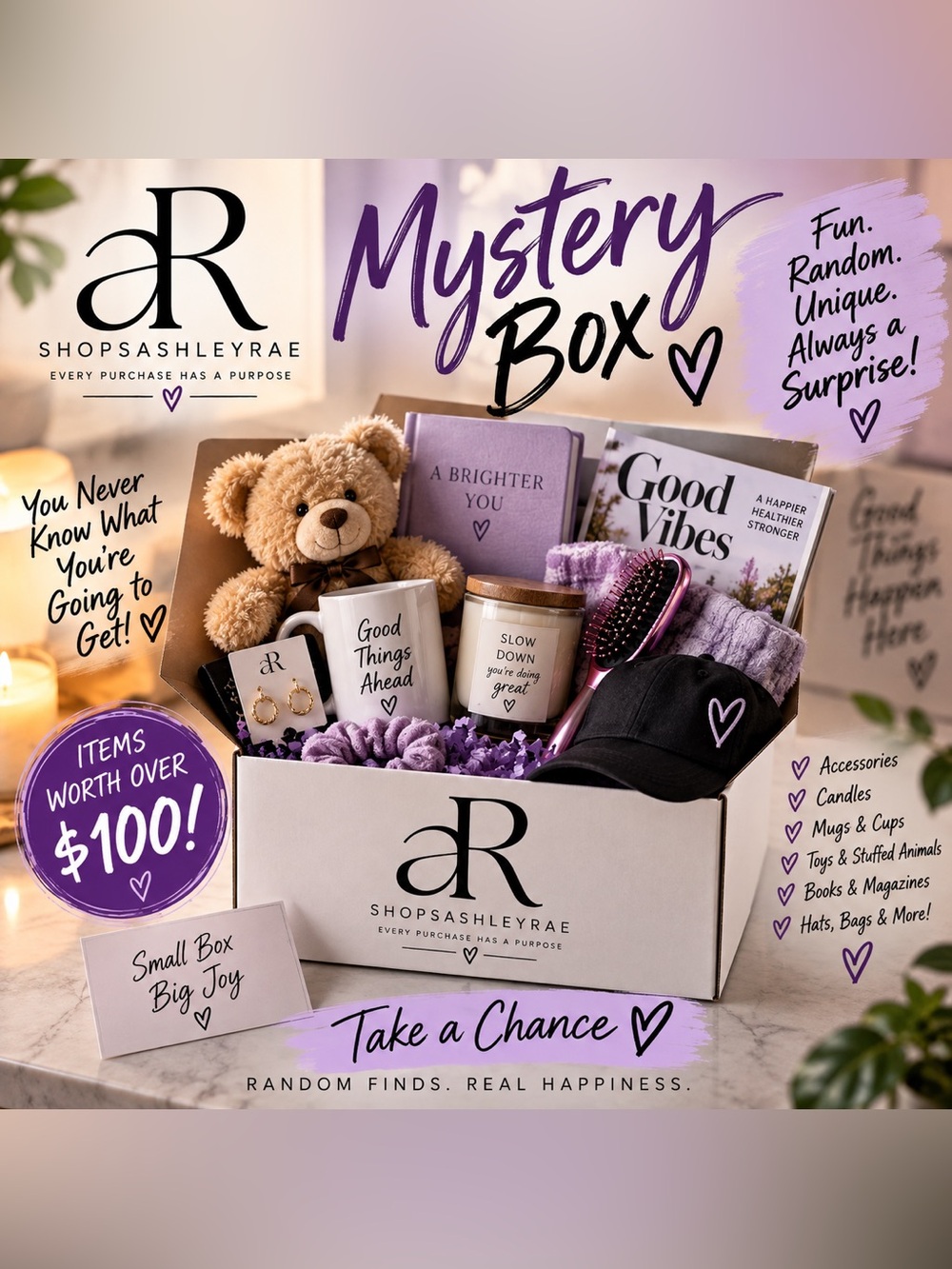 🎁 Fun Random Mystery Box — $100+ Value!